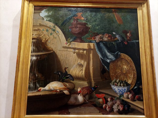 Nature morte près d'une fontaine by Alexandre-François Desportes