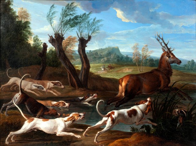 Hallali de cerf by Alexandre-François Desportes