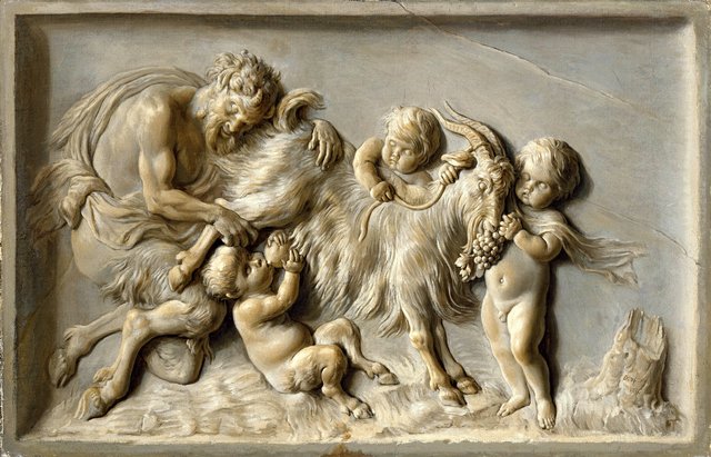Satyres et chèvre by Alexandre-François Desportes
