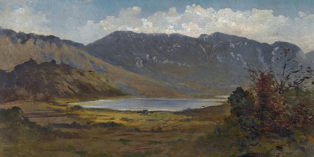 Lake in a mountainous landscape by Zdenka Braunerová