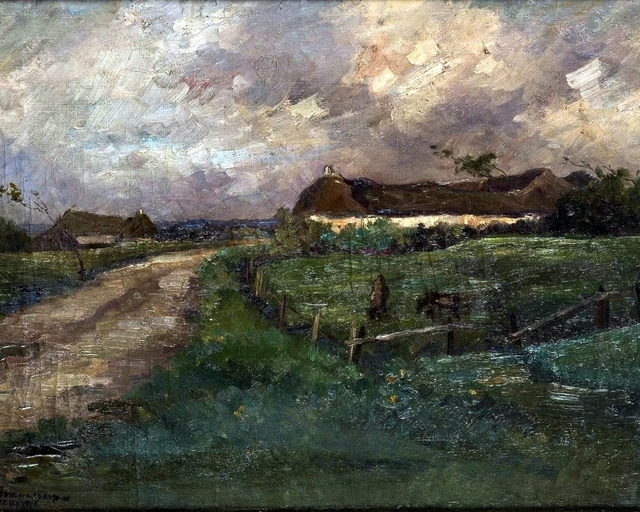 Pastures behind the village by Zdenka Braunerová
