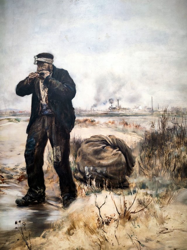 Chiffonnier allumant sa pipe by Jean-François Raffaëlli