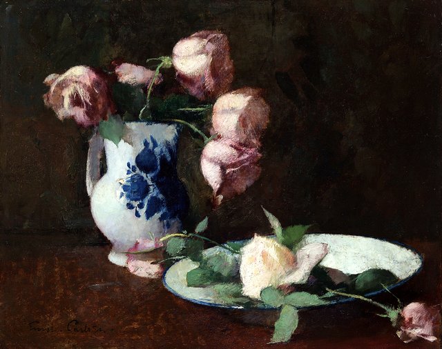 Still Life, Roses by Emil Carlsen