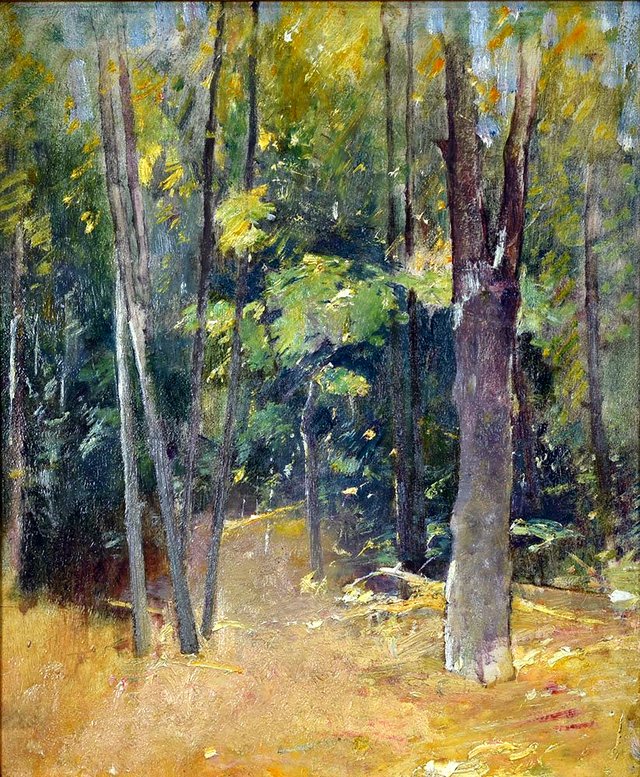 Wooded Interior by Emil Carlsen
