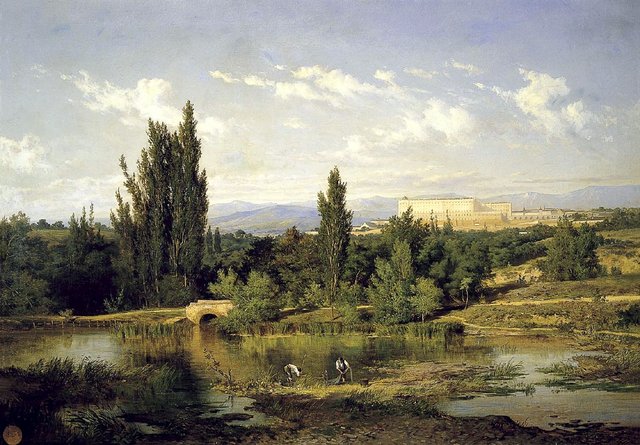 Paisaje de la ribera del Manzanares by Carlos de Haes