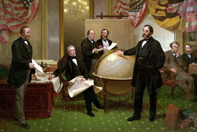 Signing of the Alaska Treaty by Emanuel Leutze