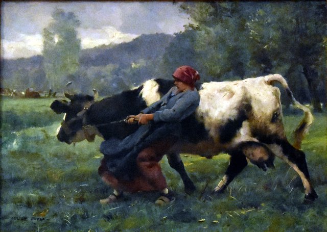 The Stubborn Cow by Julien Dupré