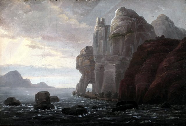 View from the Scottish coast. by Johannes Ludvig Camradt