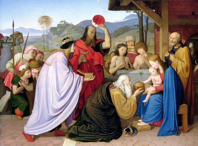 L'Adoration des mages by Johann Friedrich Overbeck