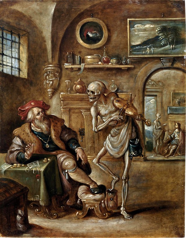 Death and the Miser by Frans Francken the Younger