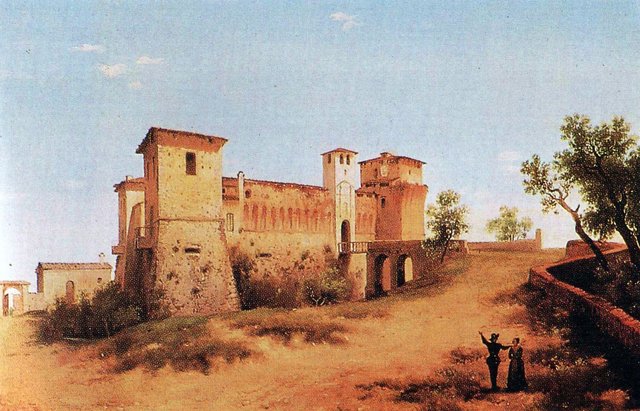 The 'Felino Castle', near Parma, Italy by Alberto Pasini