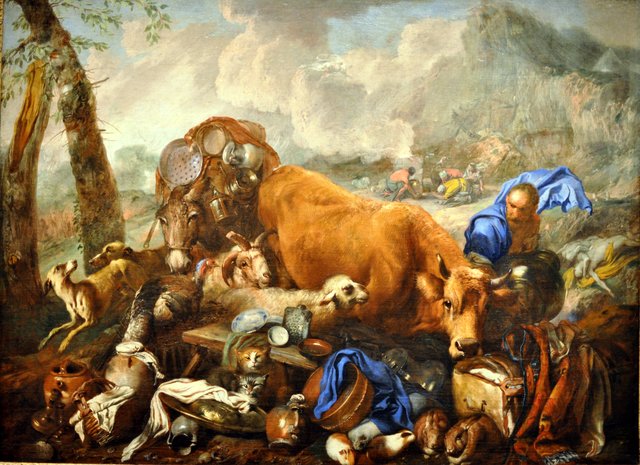 Noah's Sacrifice after the Deluge by Giovanni Benedetto Castiglione