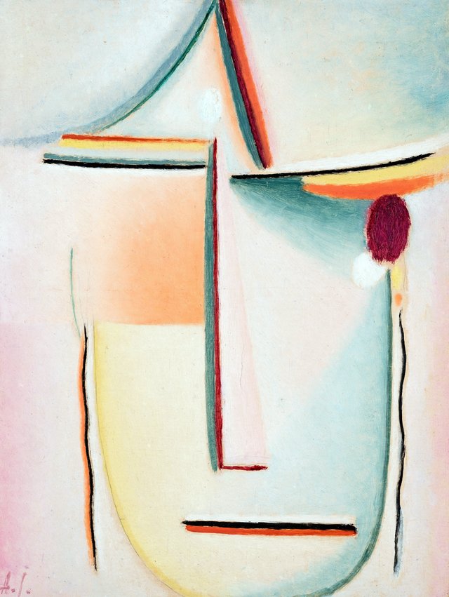 Abstrakter Kopf: Schicksal (N. 5) by Alexej von Jawlensky