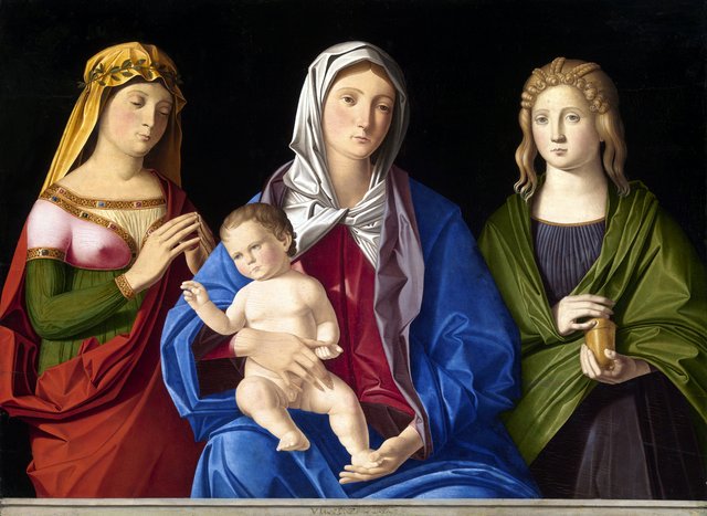Virgin and Child with Saint Mary Magdalene and Another Female Saint by Vincenzo Catena