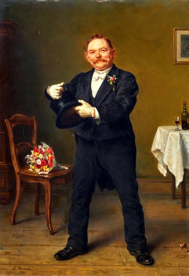 The suitor by Ludwig Knaus