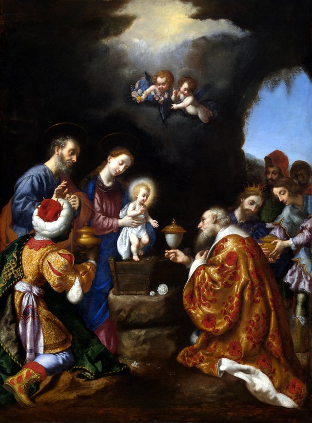 Anbetung der Könige by Carlo Dolci