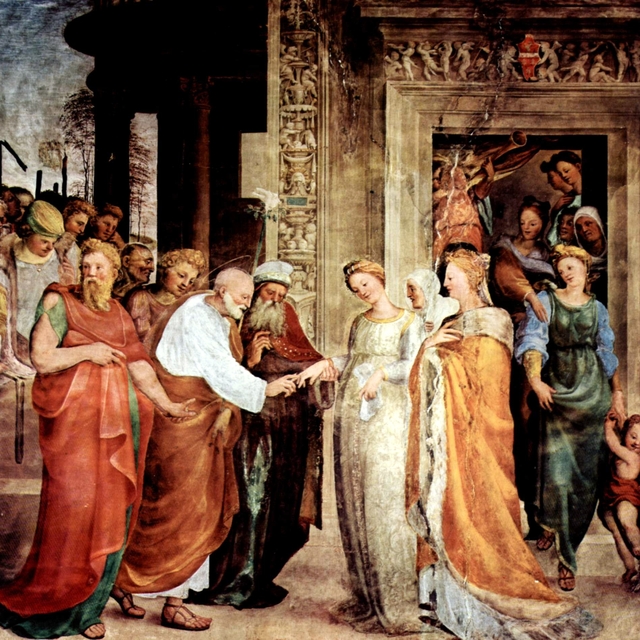 Fresken im Oratorium des Hl. Benedikt in Siena by Domenico Beccafumi