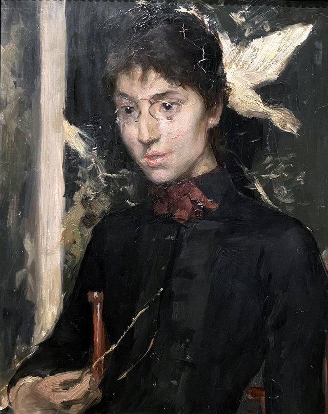 Portrait of the painter Hanna Hirsch by Georg Pauli