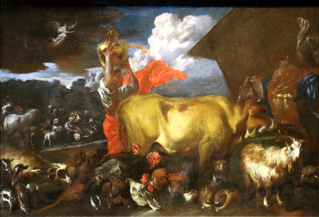 Les Animaux entrant dans l'Arche de Noé by Giovanni Benedetto Castiglione
