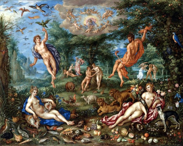 The Garden of Eden and the Four Elements by Hendrick de Clerck