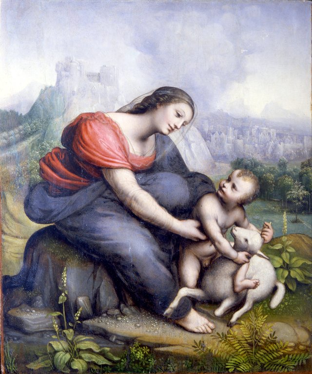 Madonna and Child with the Lamb of God by Cesare da Sesto