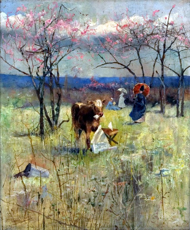 An Early Taste for Literature by Charles Conder