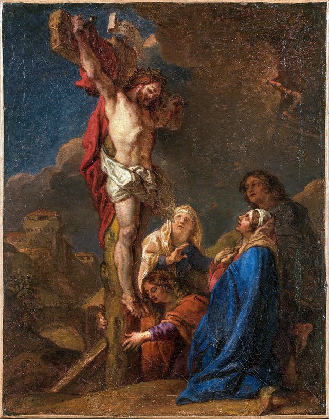 Les Saintes Femmes et saint Jean au pied de la croix by Charles de La Fosse