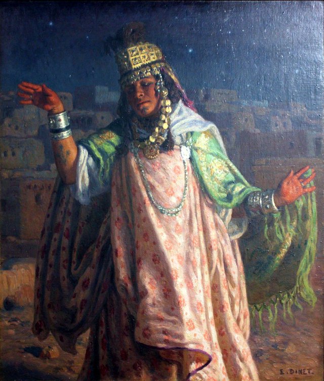 Danseuse arabe aux étoiles by Nasreddine Dinet