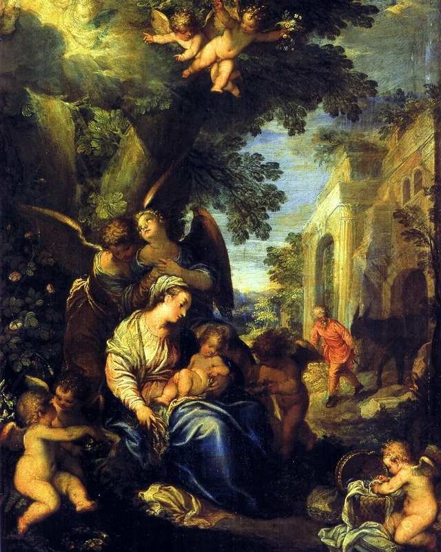 The Rest on The Flight into Egypt by Hans Rottenhammer