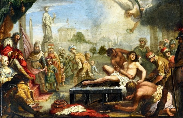 The Martyrdom of Saint Lawrence by Claude Vignon