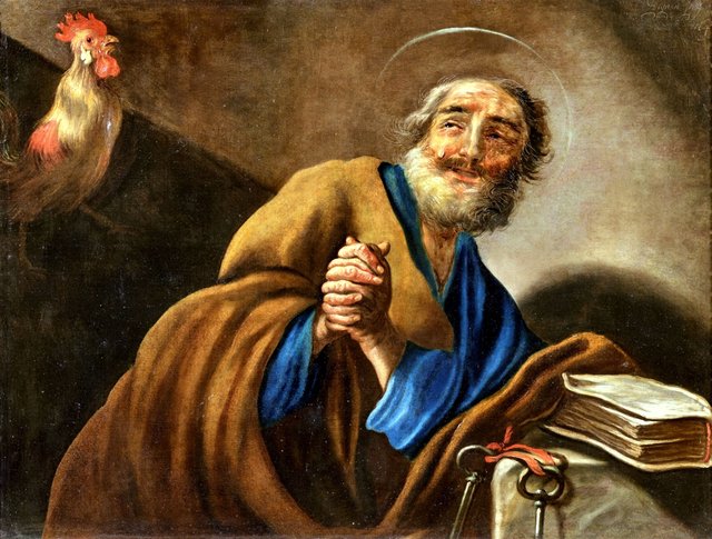 The Repentant Saint Peter by Claude Vignon