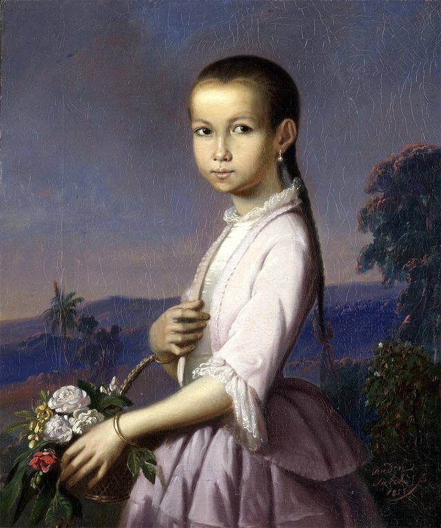 Portrait of Betsy Teengs by Raden Saleh