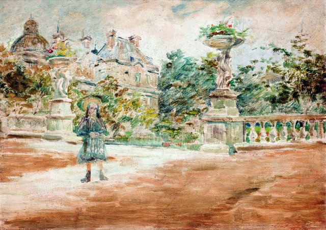Luxembourg Garden in Paris by Stanisław Wyspiański