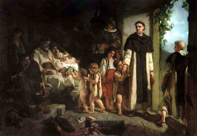 Counter-reformation. Spreading the catholic faith in Bohemia after the battle of White Mountain by Jaroslav Čermák