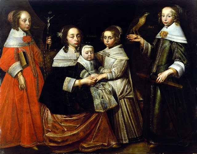 Portrait of Five Sisters by Jan Albertsz Rotius
