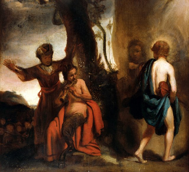 The Contest between Apollo and Pan by Cornelis Bisschop