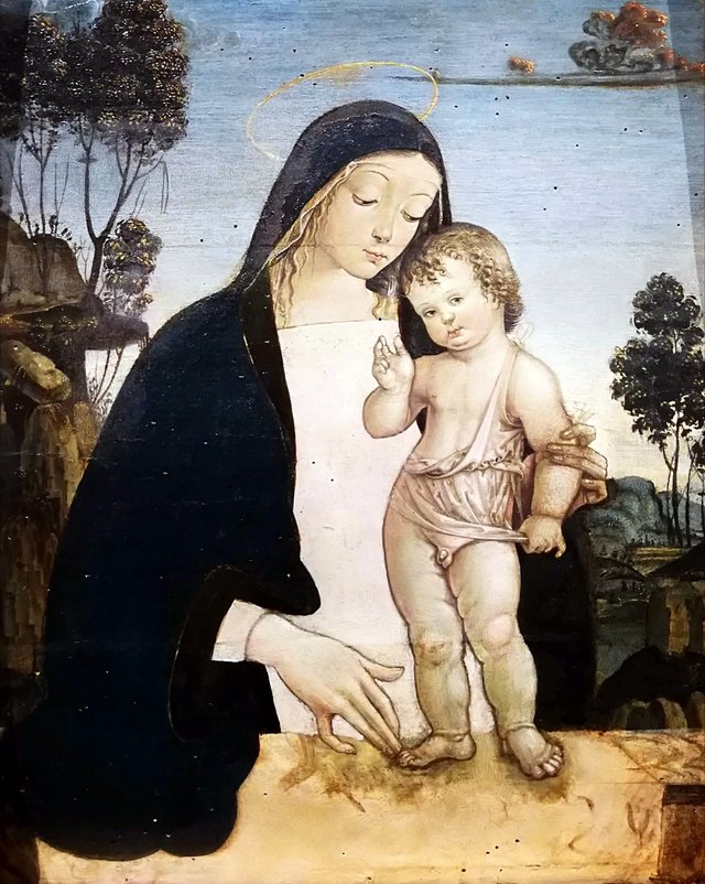 Madonna with blessing Child by Pinturicchio