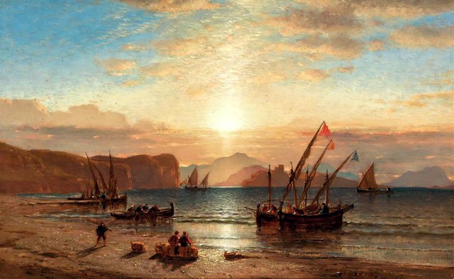 Sunset off the Coast of Africa by Samuel Colman