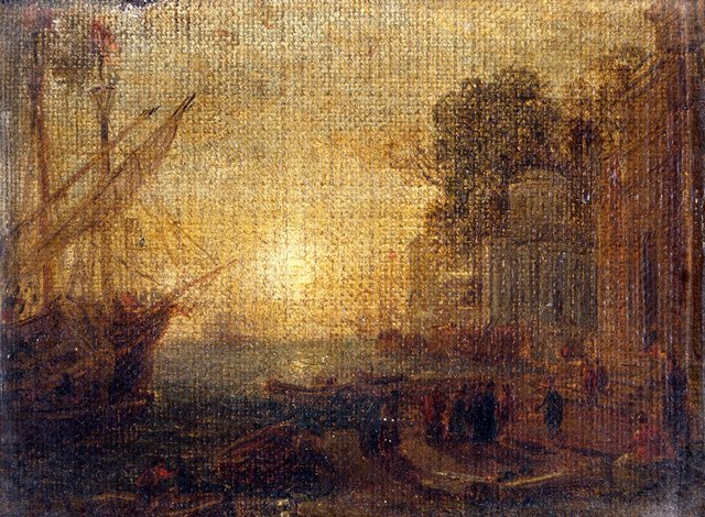 The Harbor by Samuel Colman