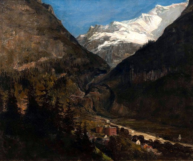 Grand Hotel Banff, Alberta by Samuel Colman