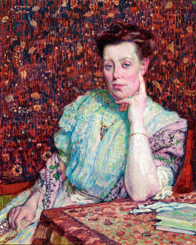 Portrait de Mme H. Aubry by Théo van Rysselberghe