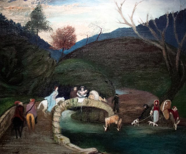 Company Passing over a Bridge by Tivadar Csontváry Kosztka