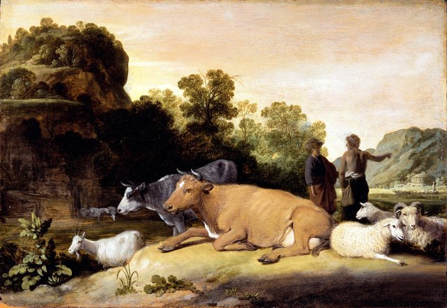 Jacob at the Spring, Asking after Laban by Claes Corneliszoon Moeyaert