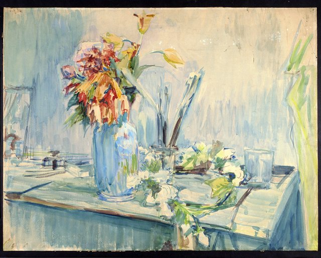 Still life with a flower "crown imperial" by Stanisław Wyspiański