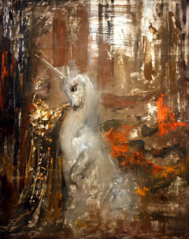 Femme et licorne by Gustave Moreau