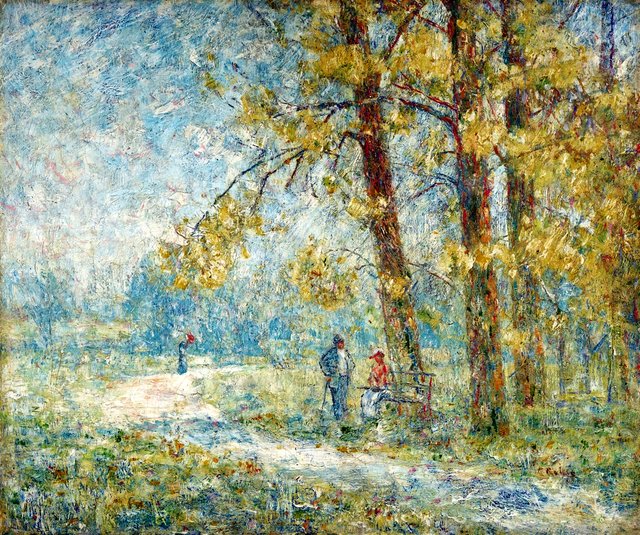 Weg im Weimarer Park by Christian Rohlfs