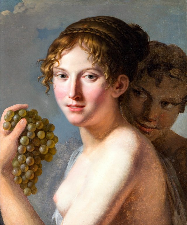 Nymph and satyr by Constance Mayer