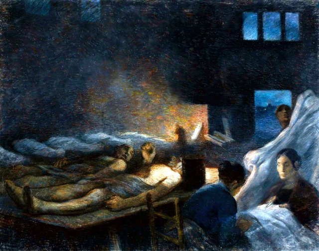 The disaster in the Agrappe coal mine by Constantin Meunier