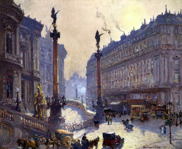 Place de l'Opéra, Paris by Colin Campbell Cooper