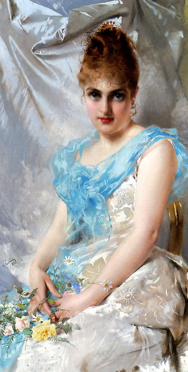 A spring beauty by Vittorio Matteo Corcos